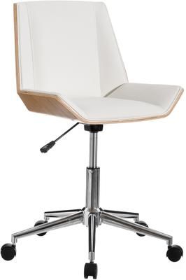 Sedia girevole da ufficio in similpelle Clar