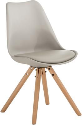 Chaise scandinave cuir synthétique Max, 2 pièces