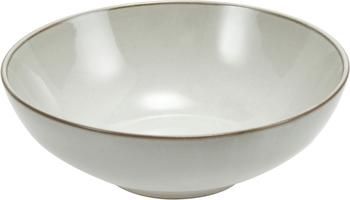 Handgemachte Steingut-Schalen Thalia in Beige, 2 Stück