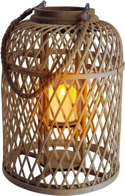 Lampe - bougie solaire LED bambou Korab
