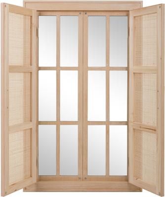 Espejo de pared de madera en look ventana Cayetana