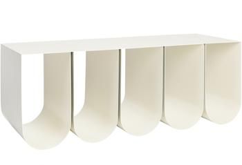 Banco de metal Curved