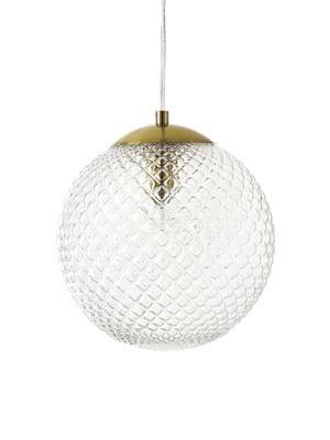 Lampada piccola a sospensione in vetro Lorna