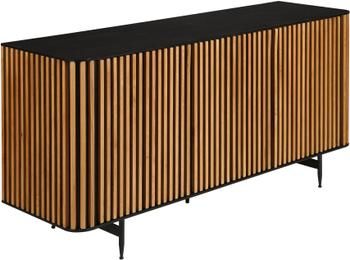 Design-Sideboard Linea mit Türen und Eichenholzfurnier