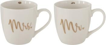 Set de tazas Mr Mrs, 2 uds.