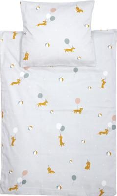 Parure de lit en satin de coton bio Magic Dogs