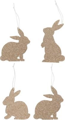 Lapin de Pâques à suspendre Hula, 16 élém.