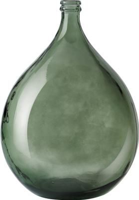 Vase de sol en verre recyclé vert Dante