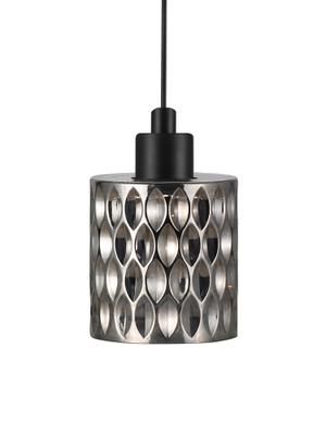Petite suspension en verre gris Hollywood