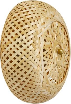 Dizajnová nástenná lampa z bambusu Evelyn