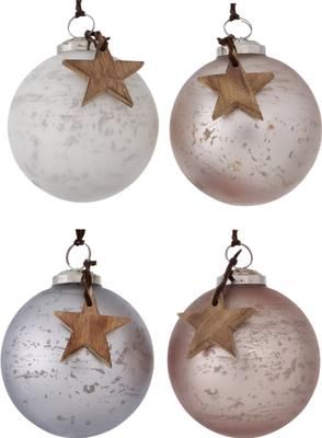 Kerstballen Calada Ø 10 cm, 4 stuks