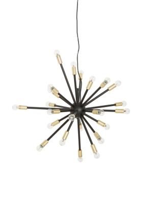 Lampada a sospensione dorata Spike