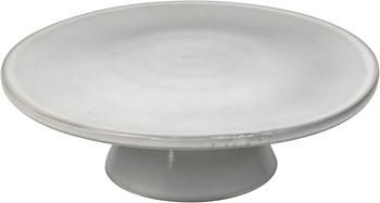 Handgemachte Tortenplatte Nordic Sand aus Steingut, Ø 30 cm