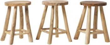 Hocker Badia aus Teakholz