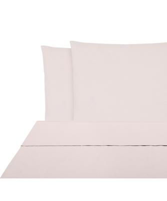 Set lenzuola in cotone percalle rosa Elsie