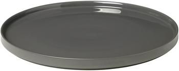 Plat de service gris foncé mat/brillant Pilar, Ø 32 cm