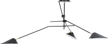 Veľká stropná lampa so zlatou dekoráciou Neron