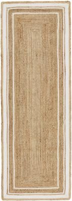 Alfombra corredor artesanal de yute Clover