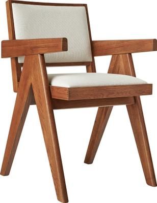 Chaise à accoudoirs rembourrée Sissi