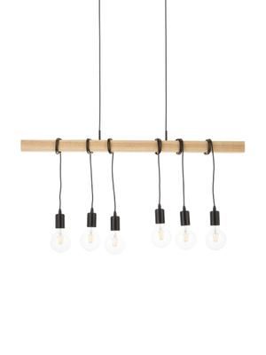 Lámpara de techo grande de madera Townshend