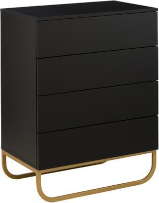 Cassettiera nera Sanford