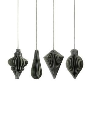 Kerstboomhangersset Winnie H 7 cm, 4 stuks