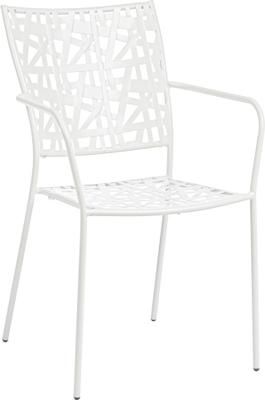 Silla para exterior de metal apilable Kelsie