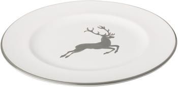 Handbemalter Dessertteller Gourmet Grauer Hirsch
