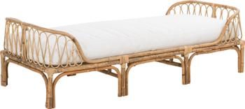 Chaise-longue in bambù con imbottitura Blond