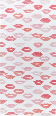Leichtes Strandtuch Pout mit Kussmundmotiven
