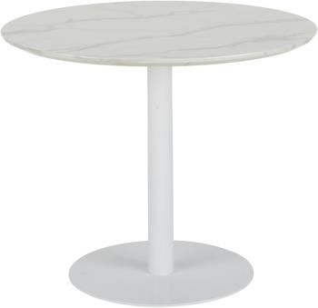 Table ronde aspect marbre Karla, Ø 90 cm