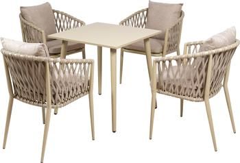 Set lounge para exterior Brown, 5 pzas.