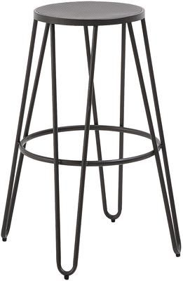 Sgabello da bar Madona in metallo grigio