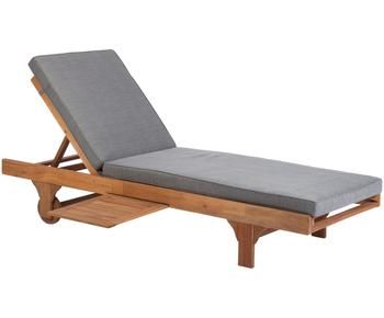 Gartenliege Somerset mit Auflage und ausziehbarem Tisch