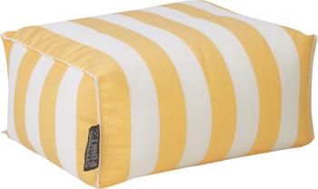 Cuscino da pavimento da esterno giallo/bianco Korfu