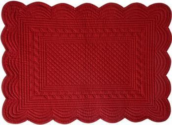 Tovaglietta americana in cotone rosso Boutis 2 pz