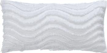 Taie d'oreiller 40x80 percale de coton blanc naturel Felia, 2 pièces