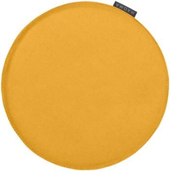Ronde vilten stoelkussens Avaro, 4 stuks