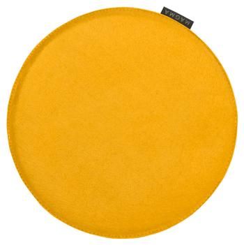 Ronde vilten stoelkussens Avaro, 4 stuks