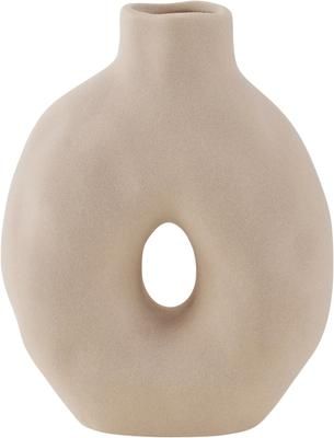 Porzellan-Vase Oshape in Beige