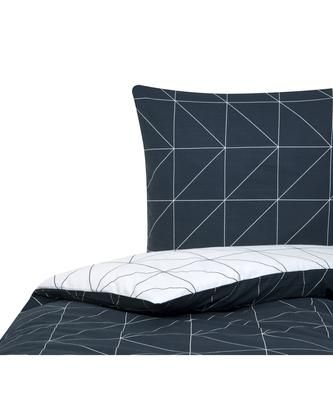 Housse de couette réversible en coton renforcé Marla