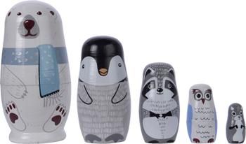 Decoratieve objecten Matroschka H 14 cm, 5 stuks