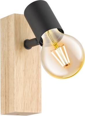 Verstelbare wandlamp Townshend van hout