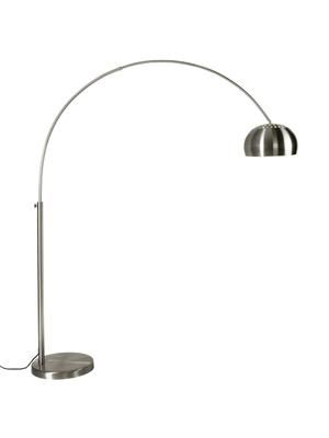Lampada grande ad arco argentata Metal Bow