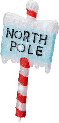 LED Leuchtobjekt North Pole H 93 cm, mit Stecker