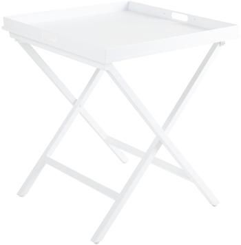 Table d'appoint blanche pliante Vero