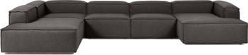 Canapé lounge modulable anthracite Lennon