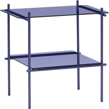 Table d'appoint verre bleu Niche