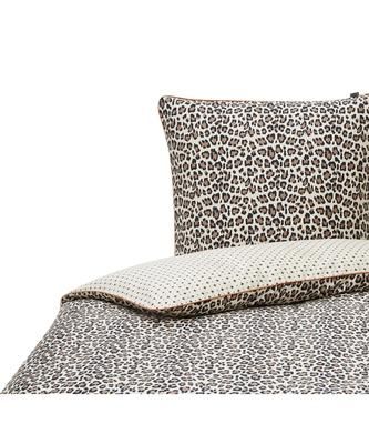 Housse de couette réversible en satin de coton Bory