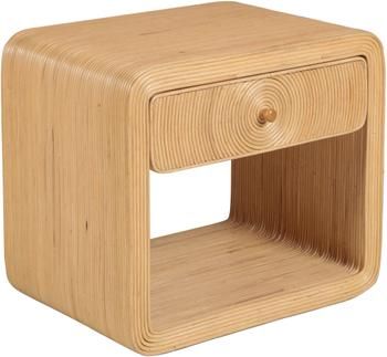Rattan-Nachttisch Wapa mit Schublade
